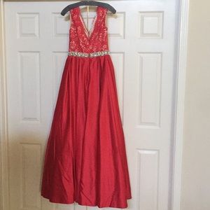 Jovani Dresses - Jovani Red A-line Ballgown pageant prom gown Jovani Dresses - Jovani Red A-line Ballgown pageant prom gown
